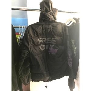 FreeCity Puffer Down Jacket Black S
